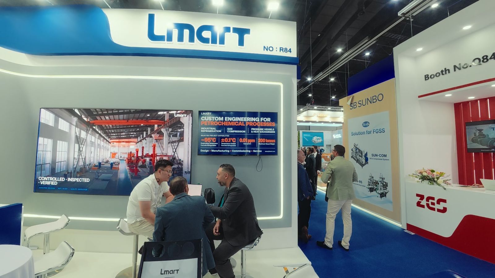 利玛特 Gastech 2026 展台洽谈